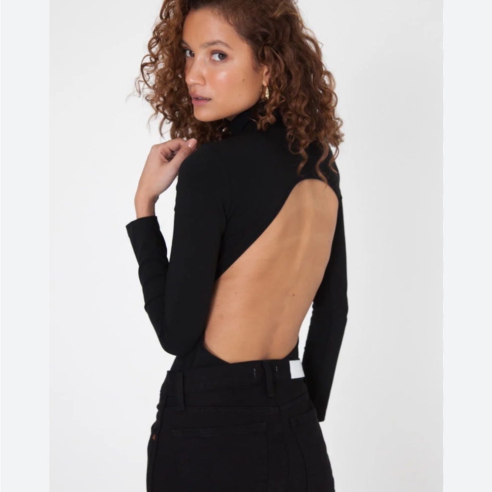 Style Addict | Black Open Back Body Suit